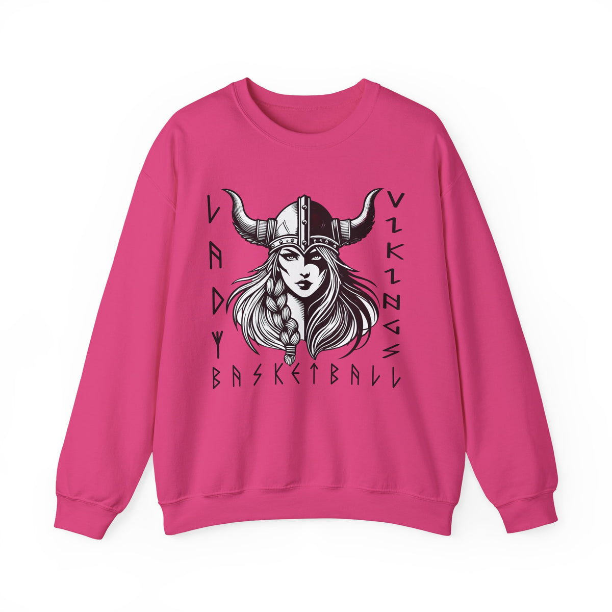 Valley Lady Vikings Basketball Norse Warrior Spirit Fleece Crewneck Sweatshirt