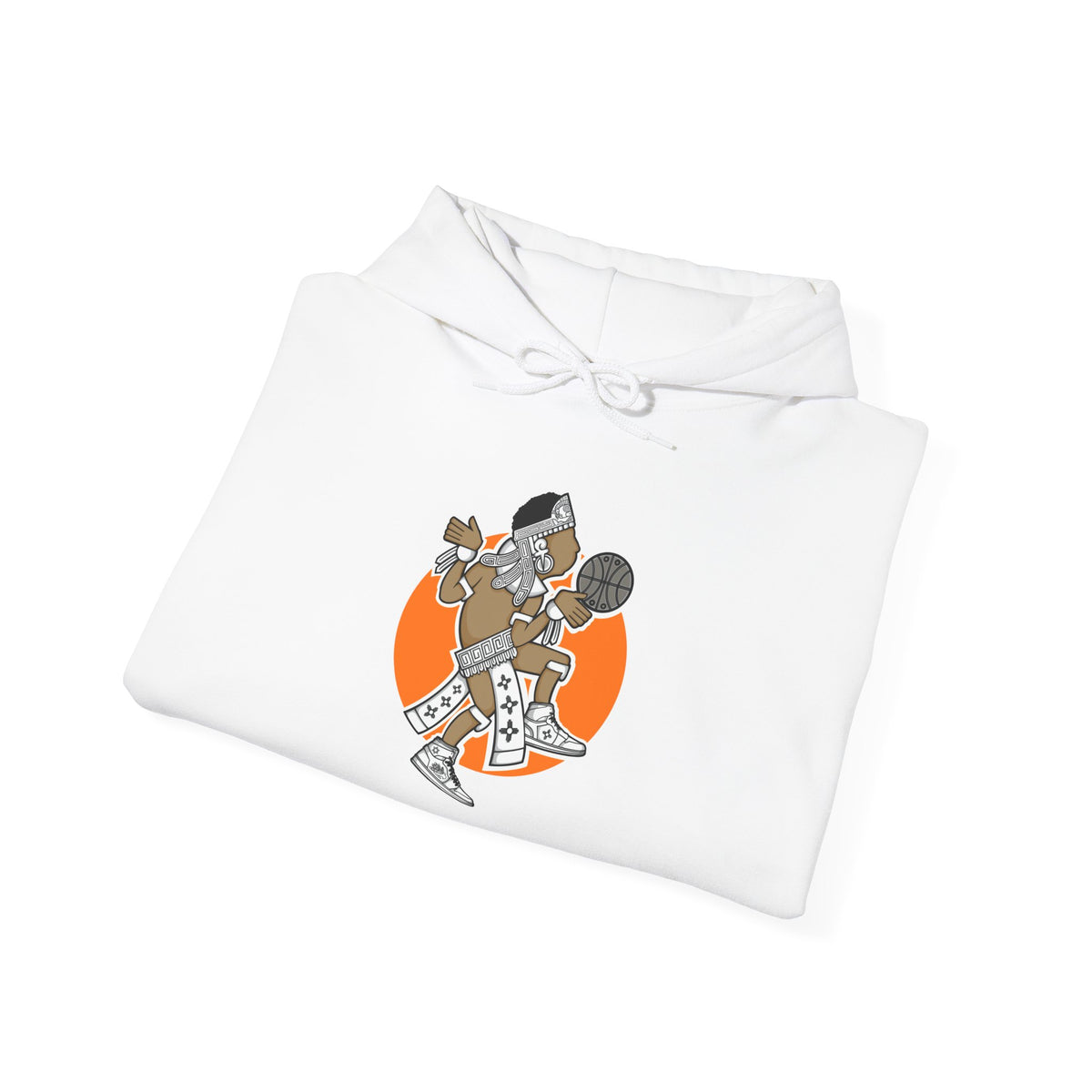 Aztec Hooper (Orange) – Original Aztec Wear Basketball Fleece Hoodie