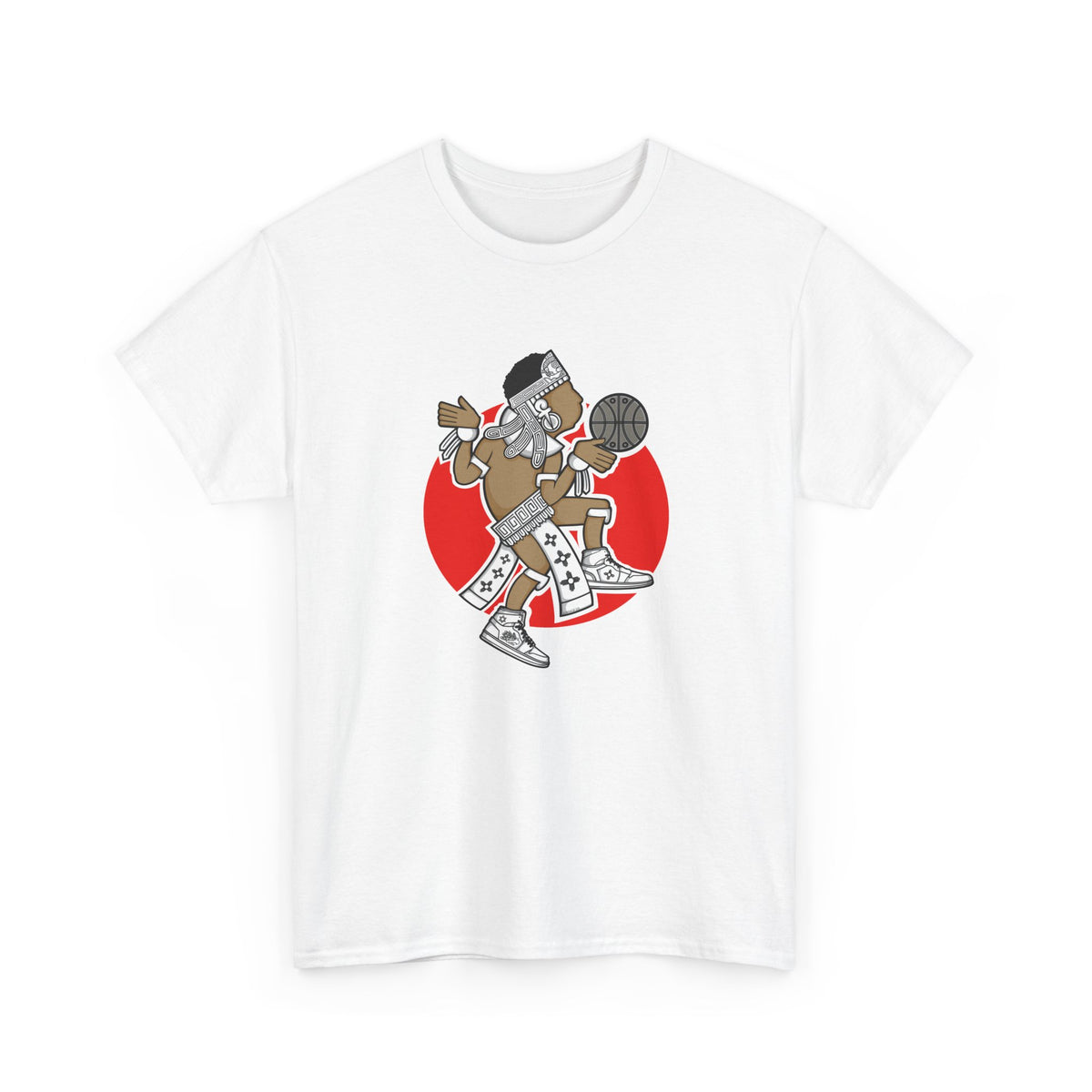 Aztec Hooper (Red) – Original Aztec Wear Basketball Spirit T-Shirt