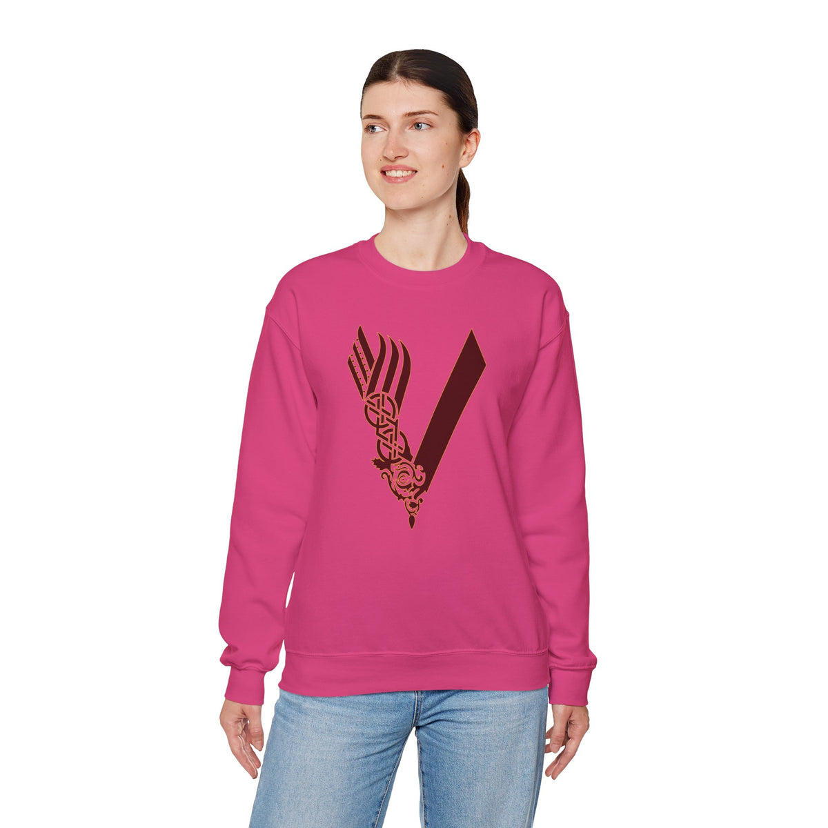 Valley Vikings Norse-Inspired Spirit Fleece Crewneck Sweatshirt