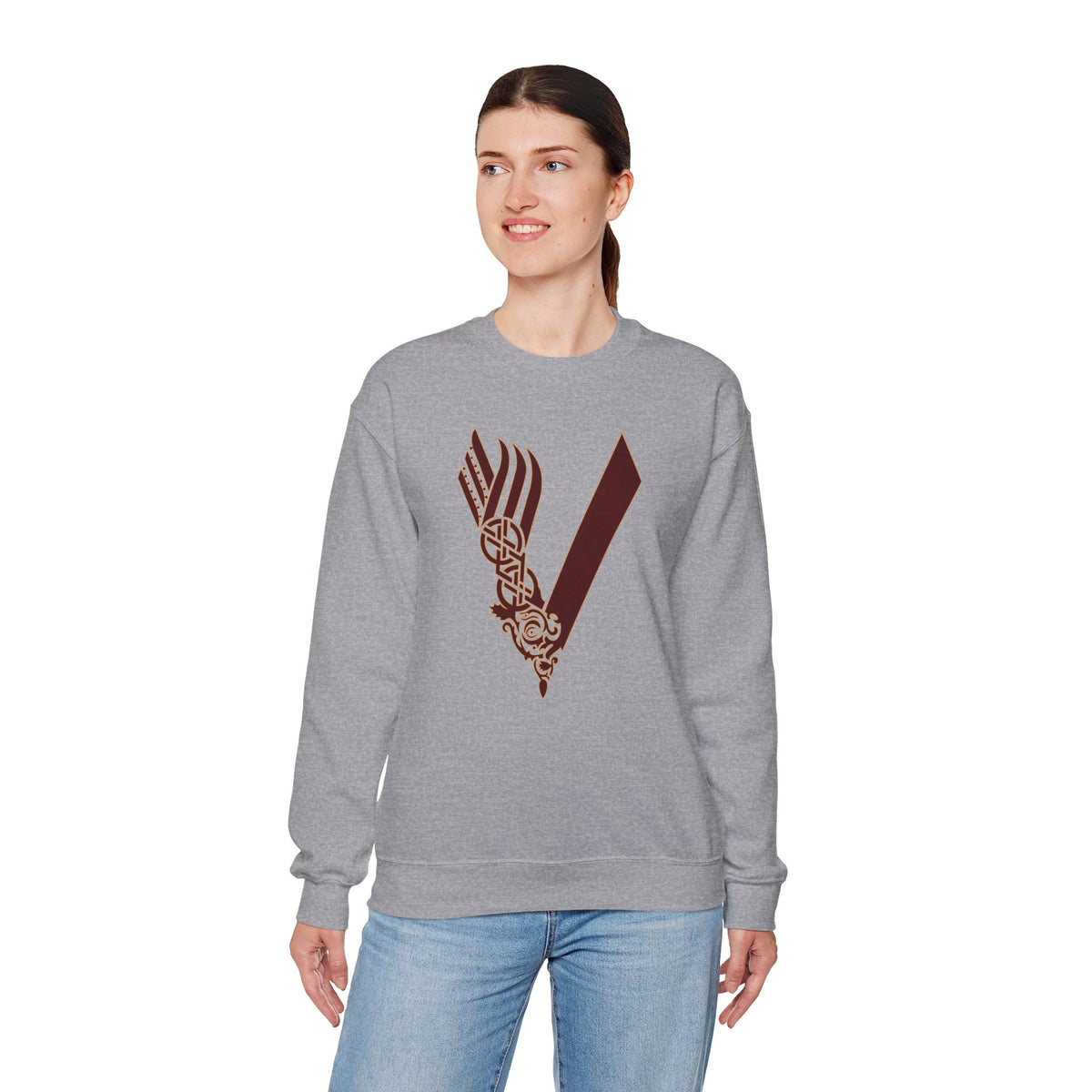 Valley Vikings Norse-Inspired Spirit Fleece Crewneck Sweatshirt