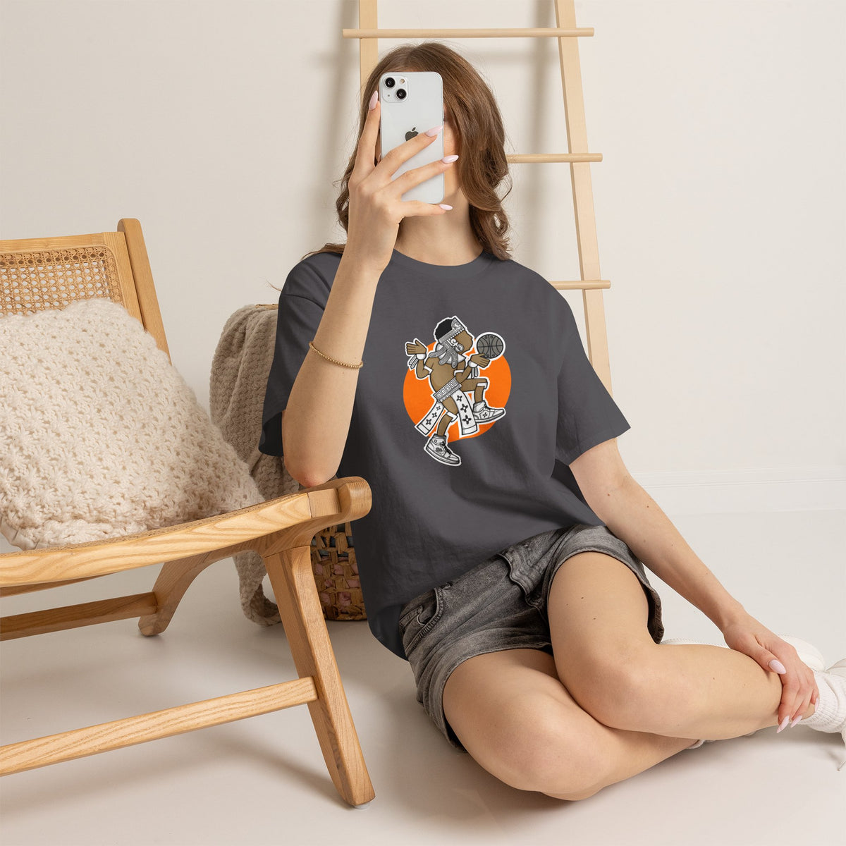 Aztec Hooper (Orange) – Original Aztec Wear Basketball T-Shirt