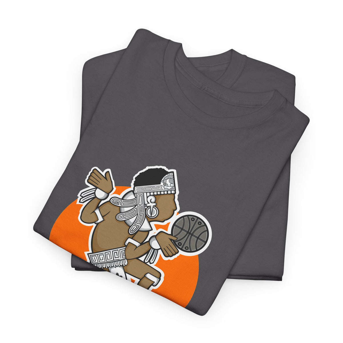 Aztec Hooper (Orange) – Original Aztec Wear Basketball T-Shirt