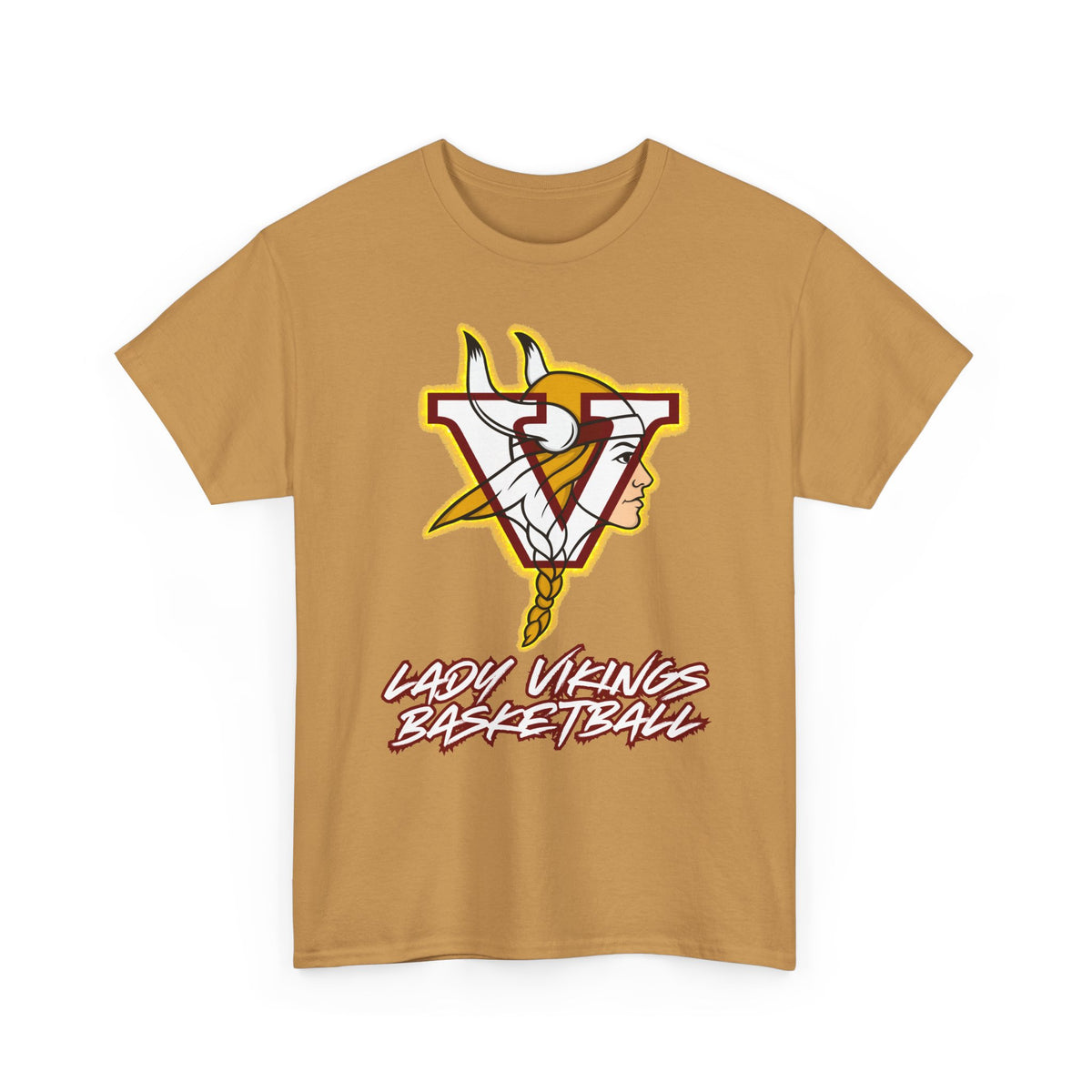 Valley Lady Vikings Basketball Classic Logo Spirit T-Shirt