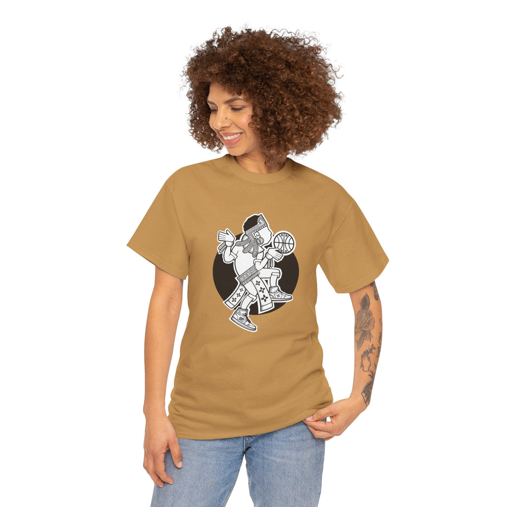Aztec Hooper (Black & White) – Original Aztec Wear Basketball T-Shirt