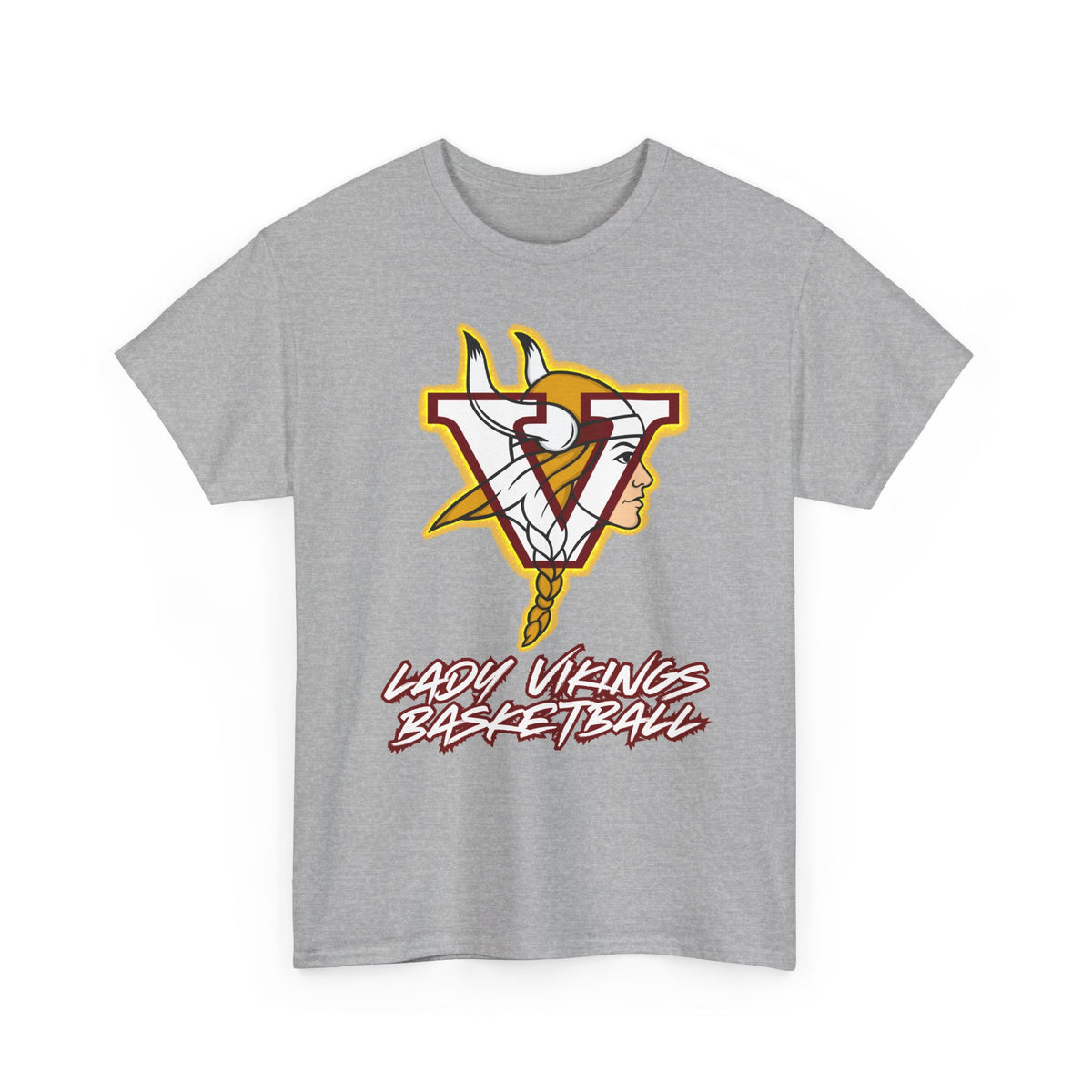 Valley Lady Vikings Basketball Classic Logo Spirit T-Shirt