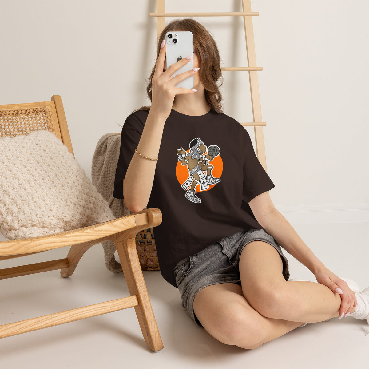Aztec Hooper (Orange) – Original Aztec Wear Basketball T-Shirt