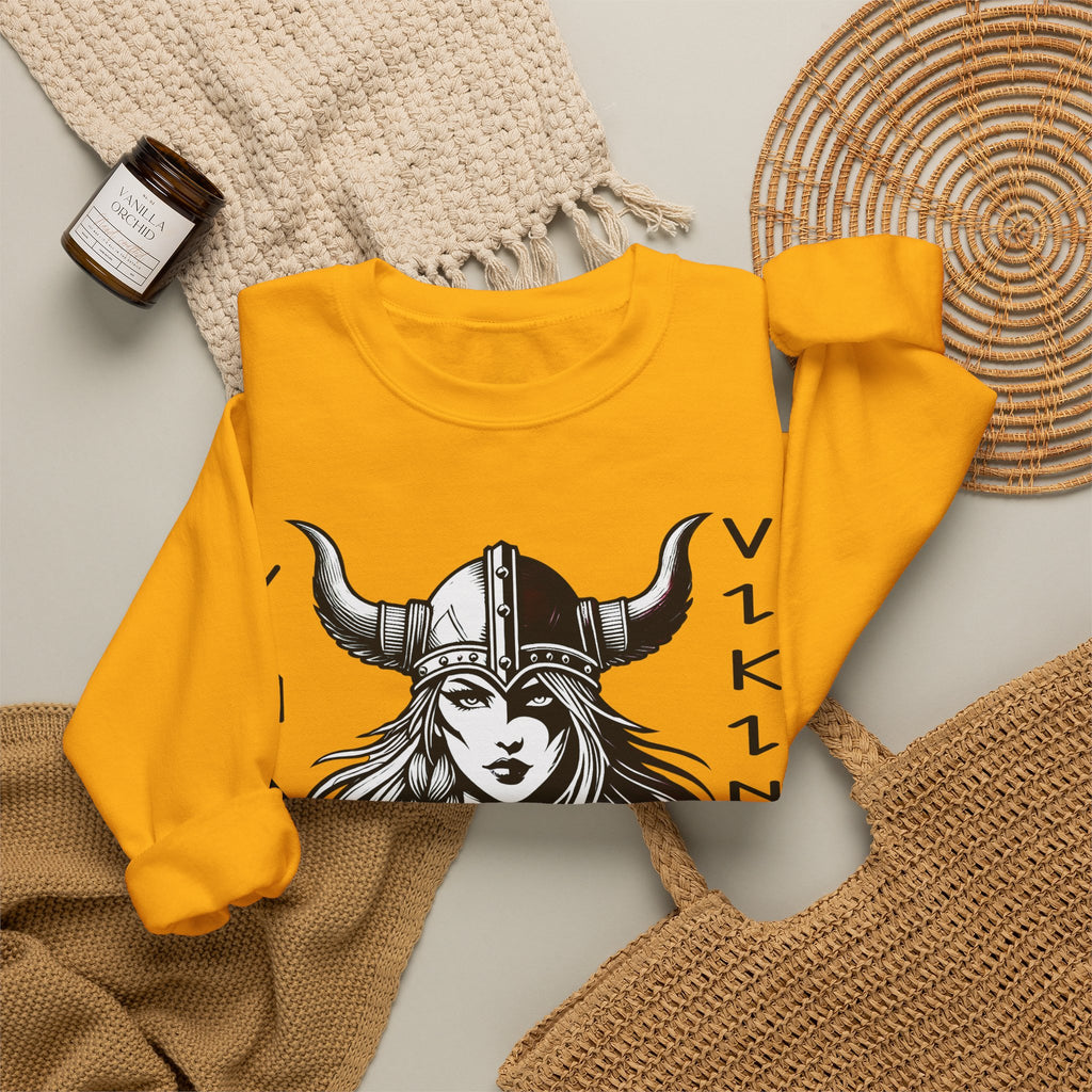 Valley Lady Vikings Basketball Norse Warrior Spirit Fleece Crewneck Sweatshirt