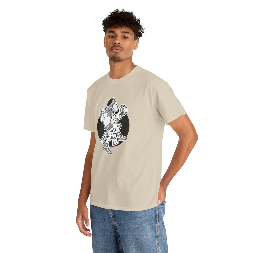 Aztec Hooper (Black & White) – Original Aztec Wear Basketball T-Shirt