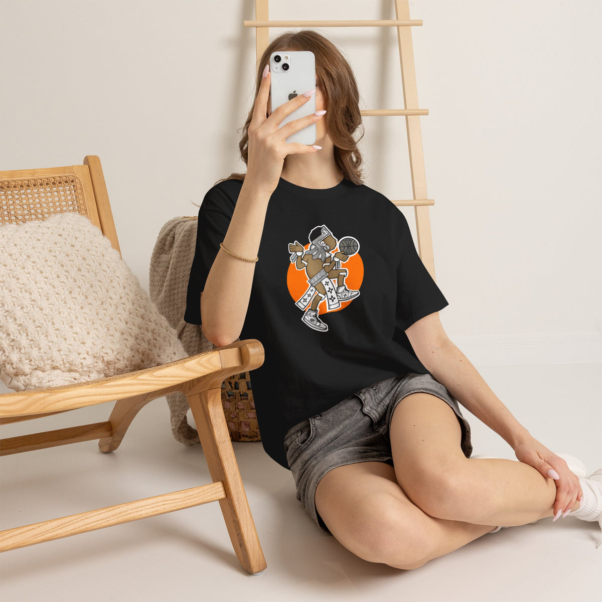 Aztec Hooper (Orange) – Original Aztec Wear Basketball T-Shirt