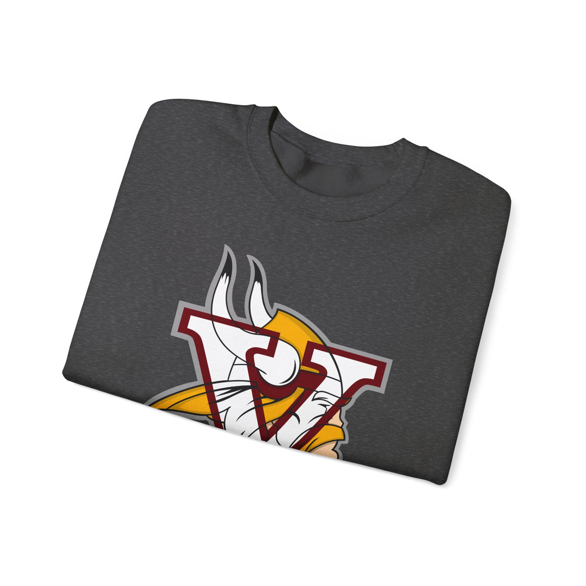Valley Vikings Classic Logo Spirit Fleece Crewneck Sweatshirt