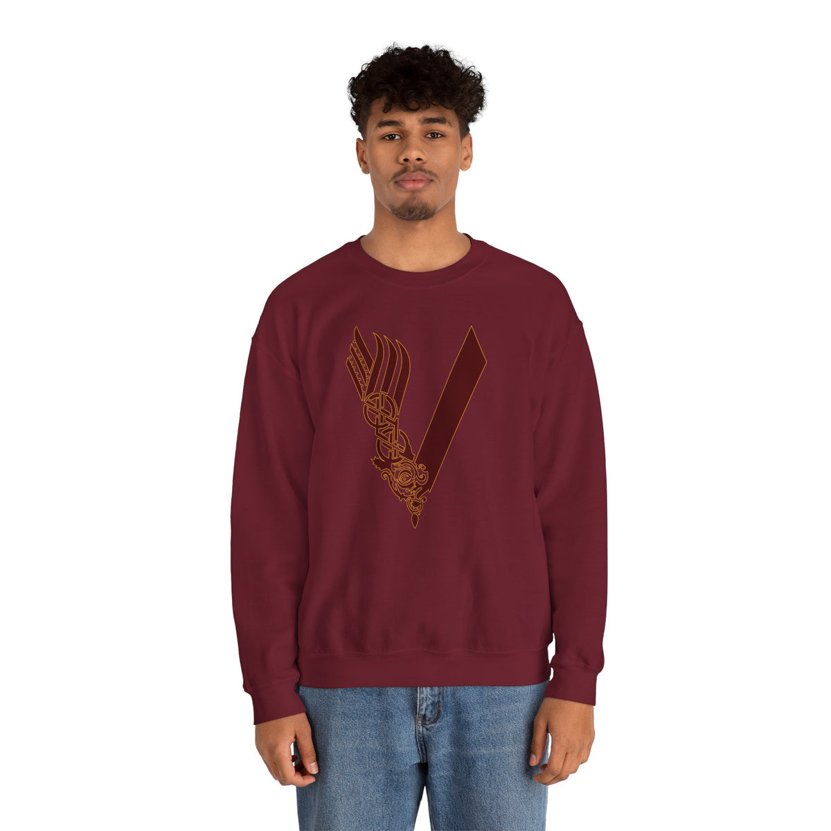 Valley Vikings Norse-Inspired Spirit Fleece Crewneck Sweatshirt