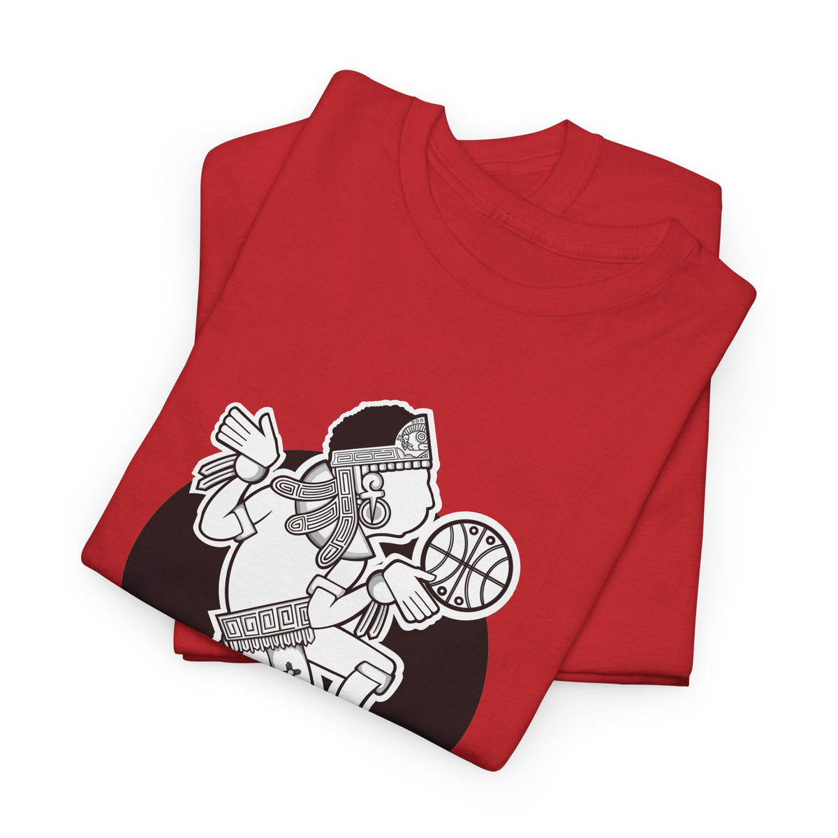 Aztec Hooper (Black & White) – Original Aztec Wear Basketball T-Shirt