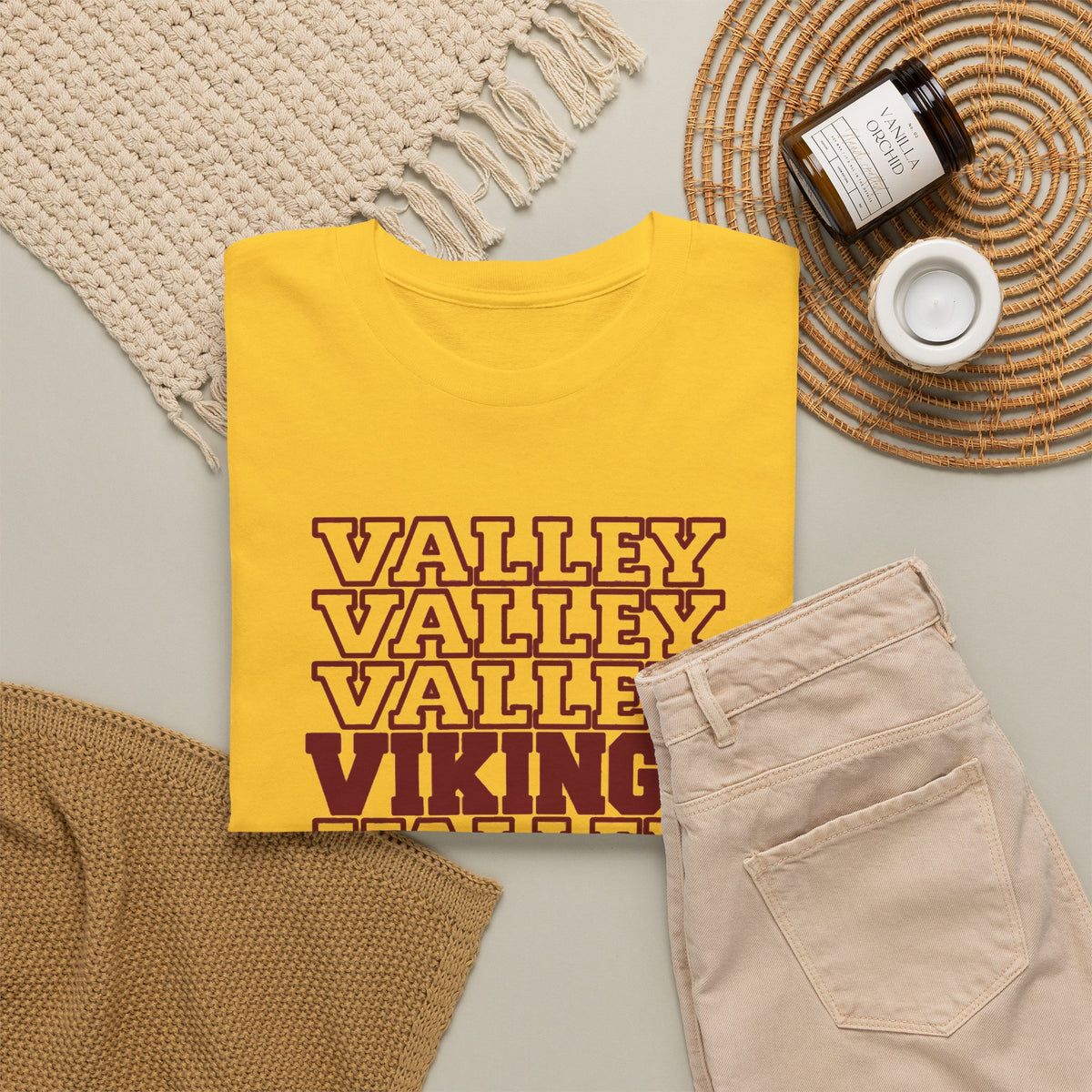 Valley Vikings Repeating Varsity Spirit T-Shirt