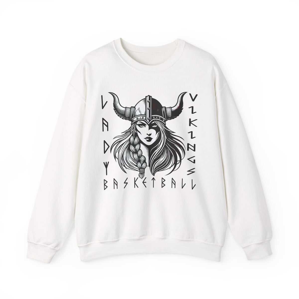 Valley Lady Vikings Basketball Norse Warrior Spirit Fleece Crewneck Sweatshirt