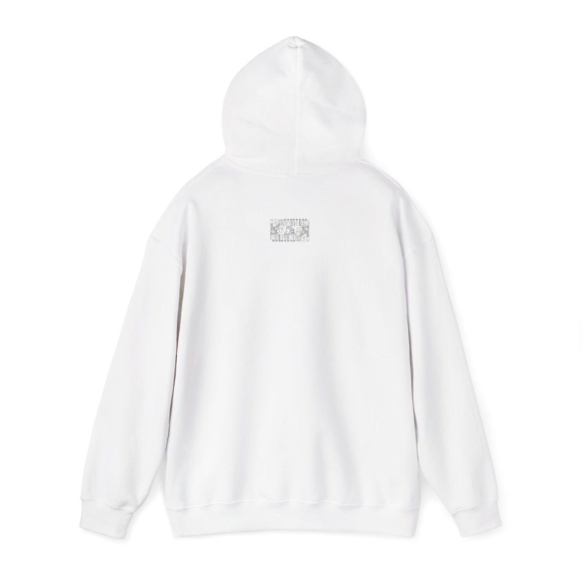 Aztec Wall (Black) – Original Hand-Drawn Aztec Wear Hoodie