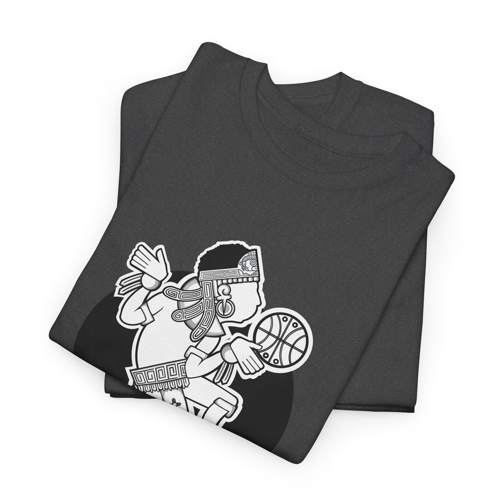 Aztec Hooper (Black & White) – Original Aztec Wear Basketball T-Shirt