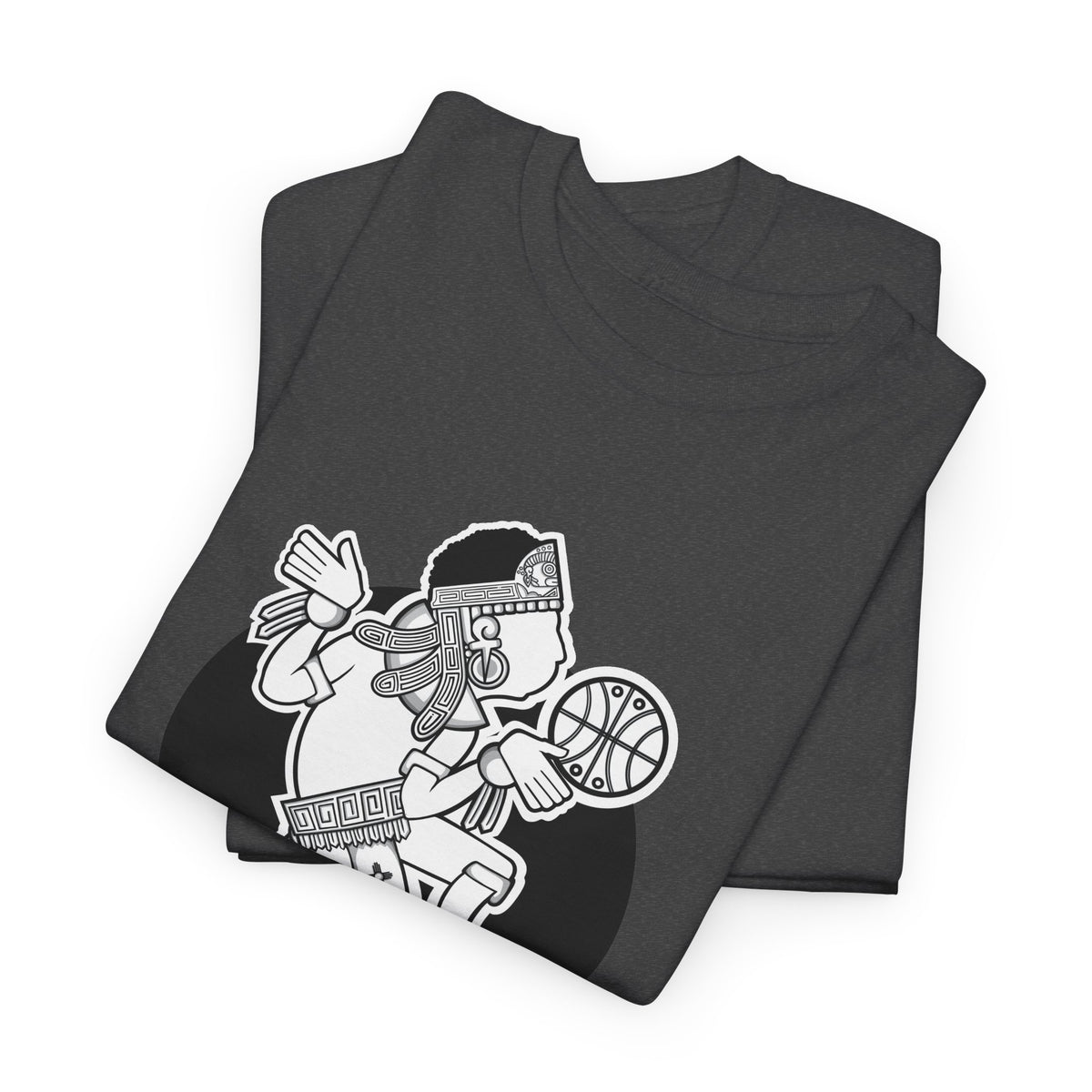 Aztec Hooper (Black & White) – Original Aztec Wear Basketball T-Shirt