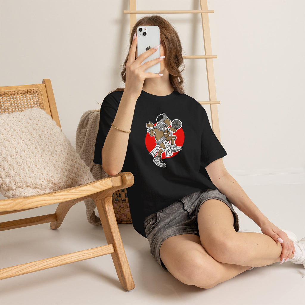 Aztec Hooper (Red) – Original Aztec Wear Basketball Spirit T-Shirt