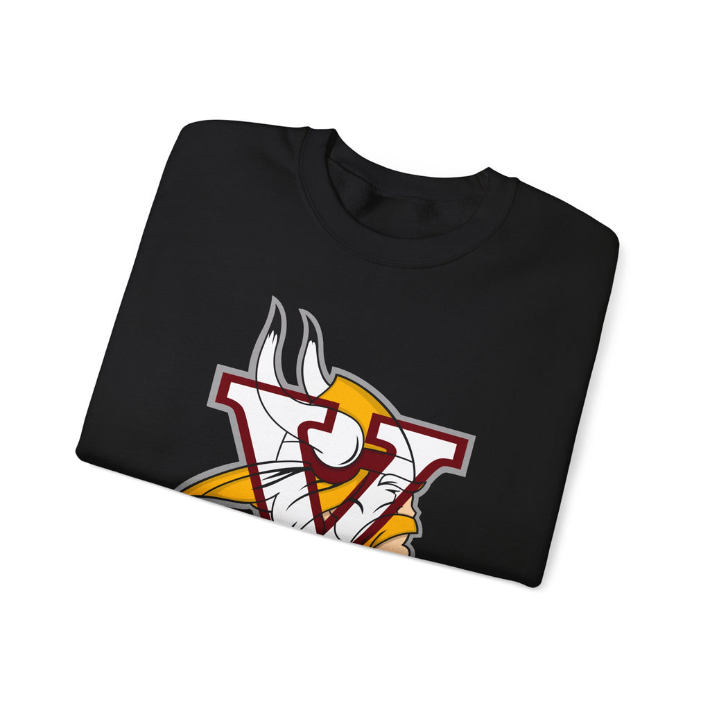 Valley Vikings Classic Logo Spirit Fleece Crewneck Sweatshirt