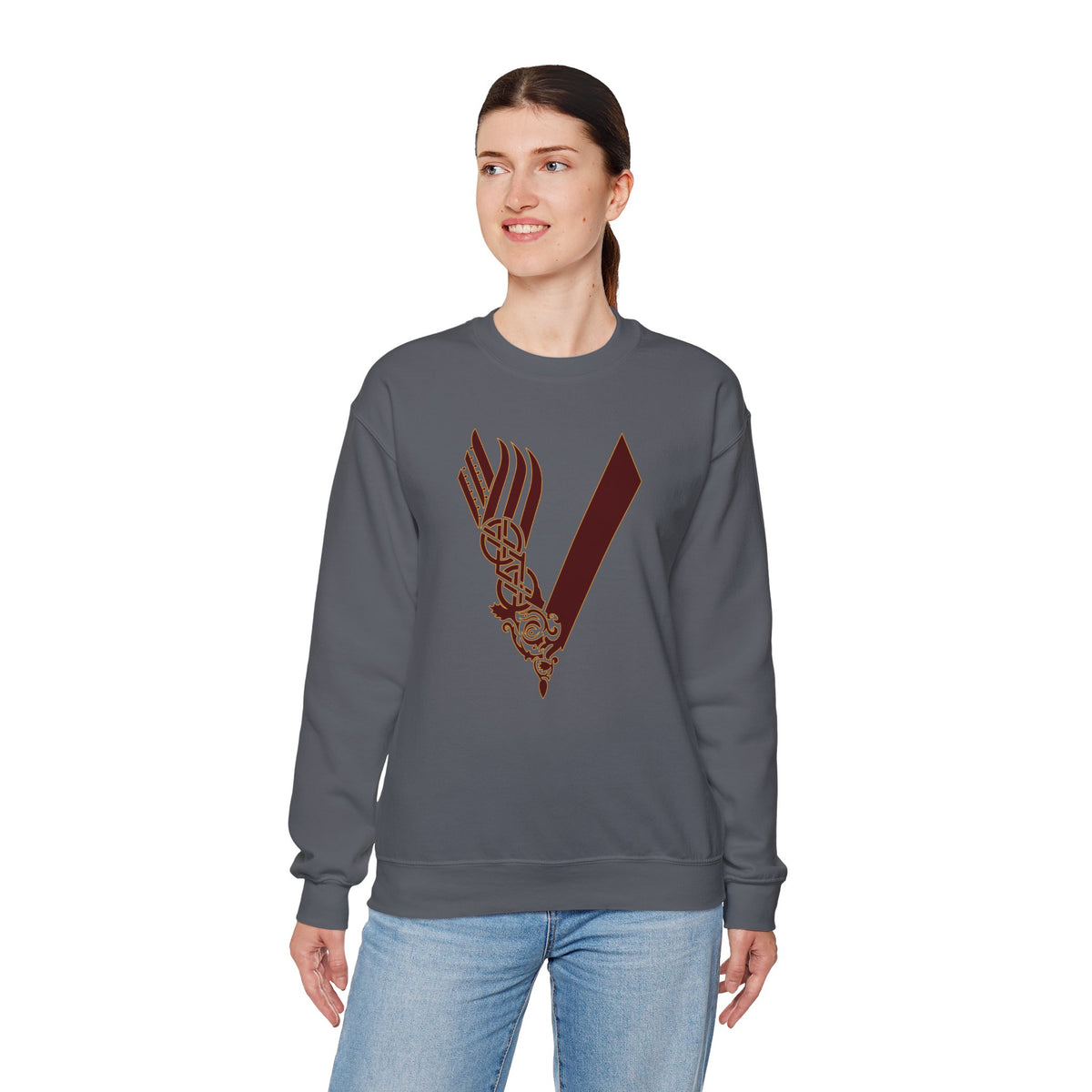 Valley Vikings Norse-Inspired Spirit Fleece Crewneck Sweatshirt