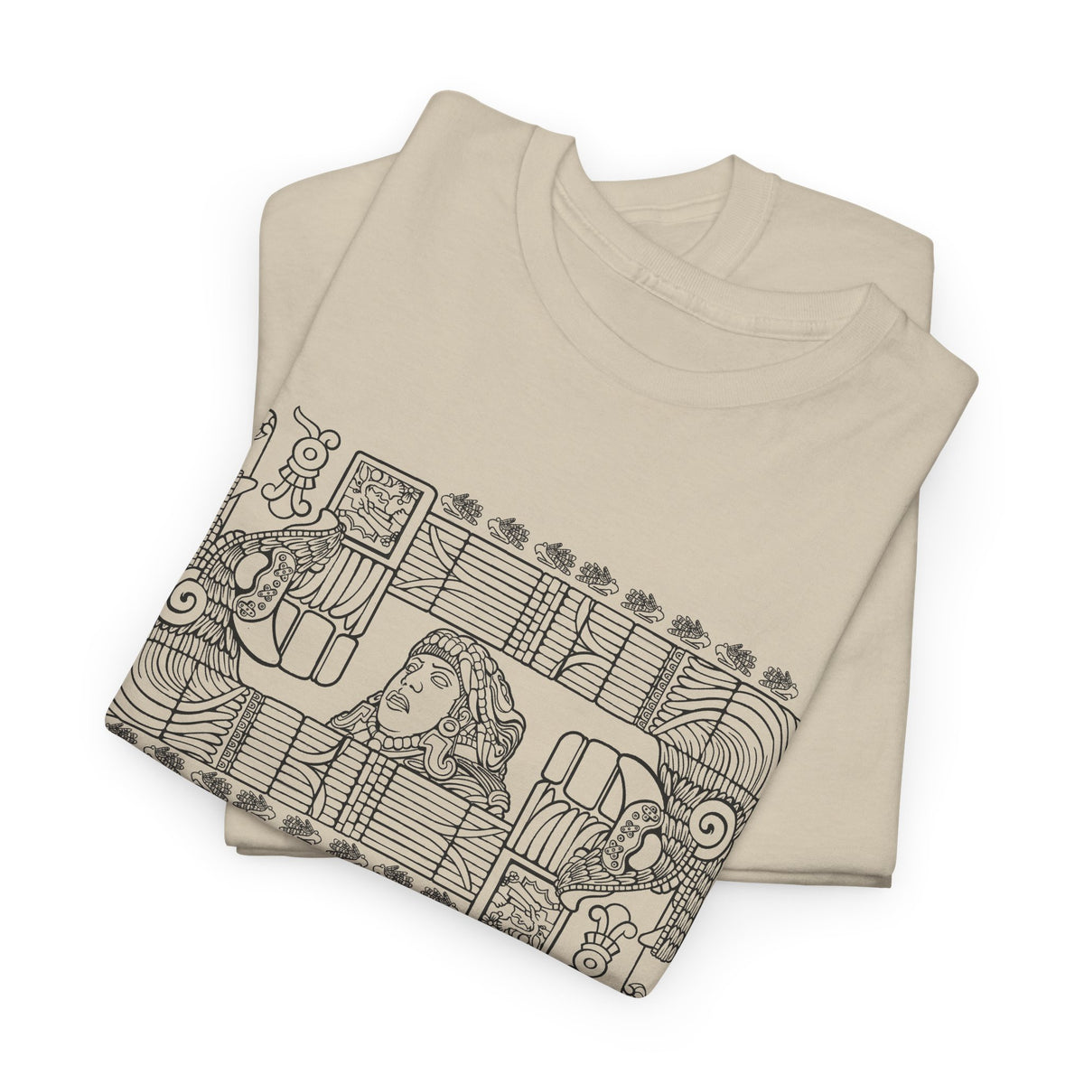 Aztec Wall (Black) – Original Hand-Drawn Aztec Wear T-Shirt