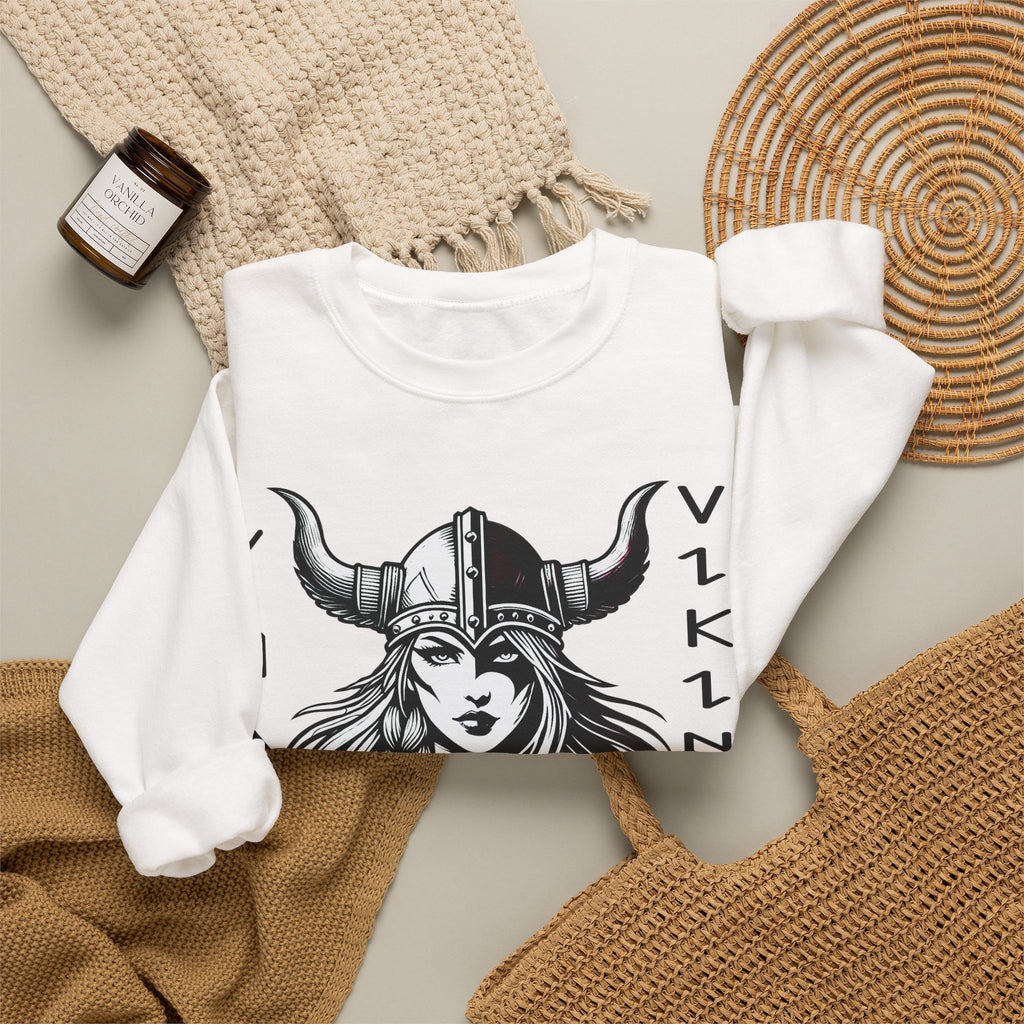Valley Lady Vikings Basketball Norse Warrior Spirit Fleece Crewneck Sweatshirt
