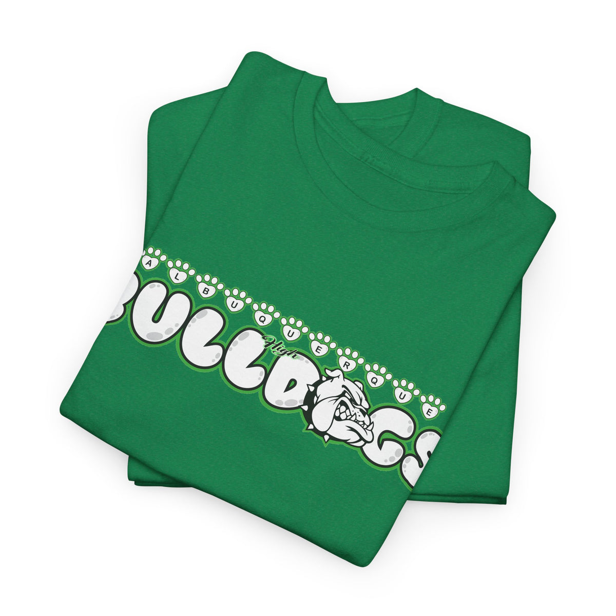 Albuquerque Bulldogs Retro Bubble Letter Spirit T-Shirt