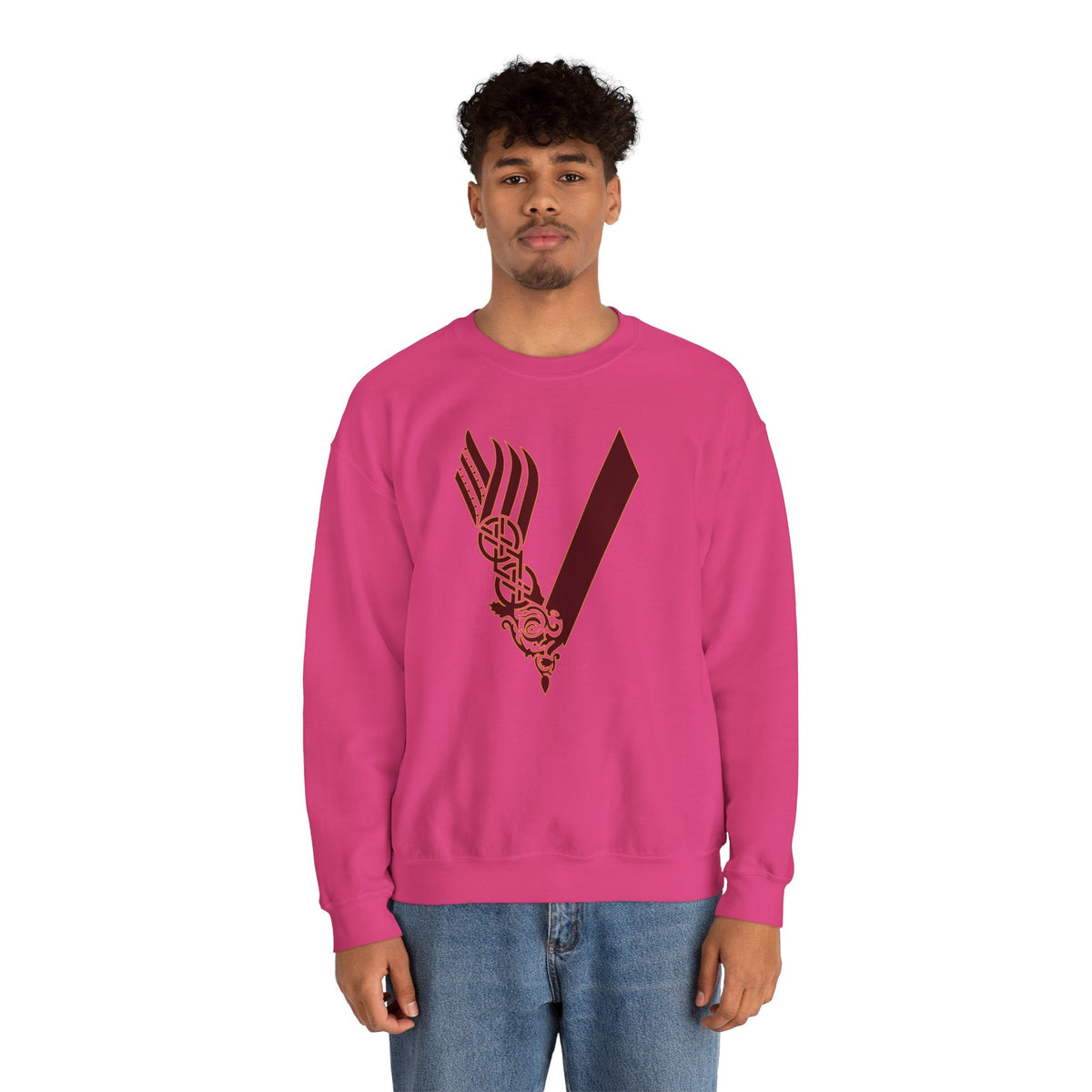 Valley Vikings Norse-Inspired Spirit Fleece Crewneck Sweatshirt