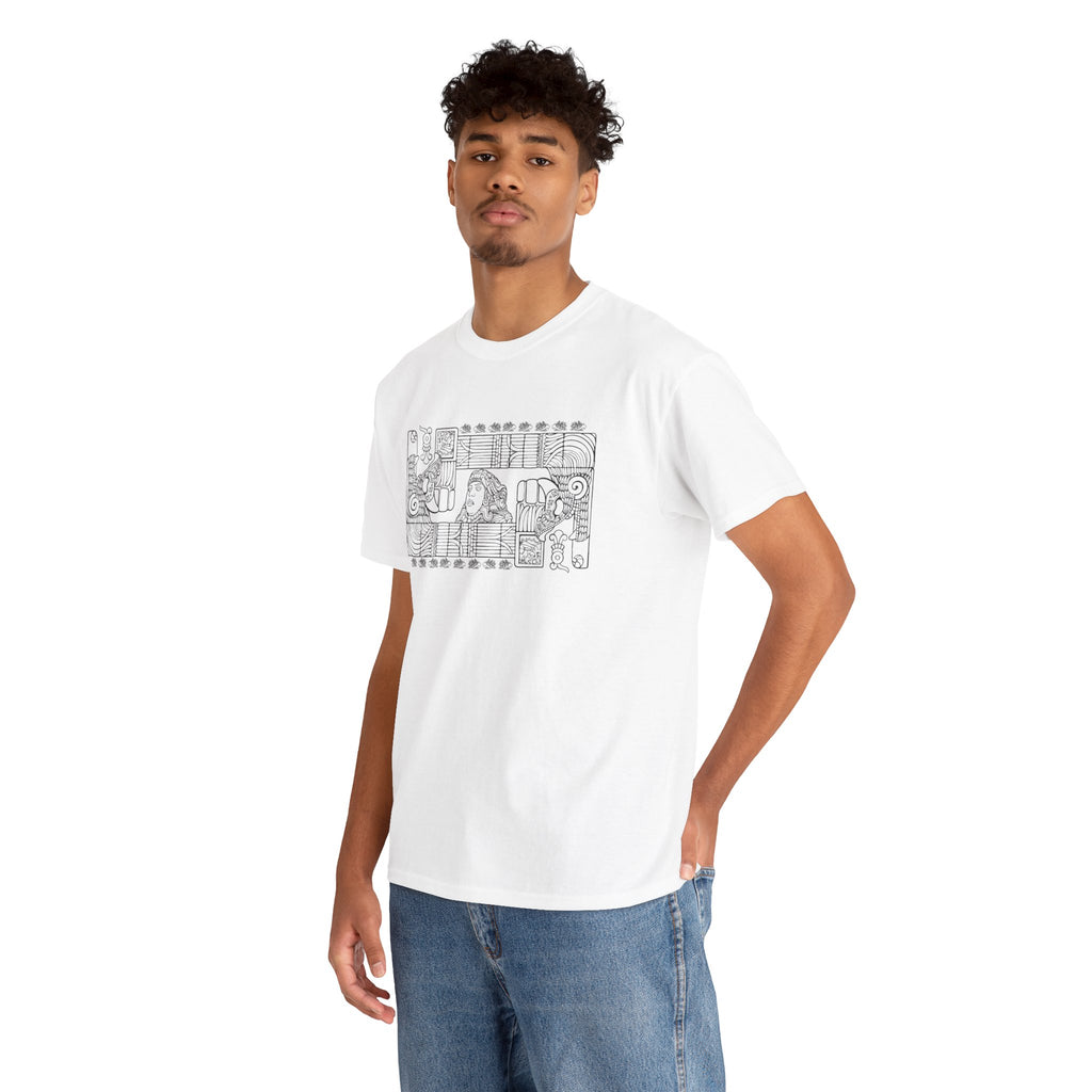 Aztec Wall (Black) – Original Hand-Drawn Aztec Wear T-Shirt