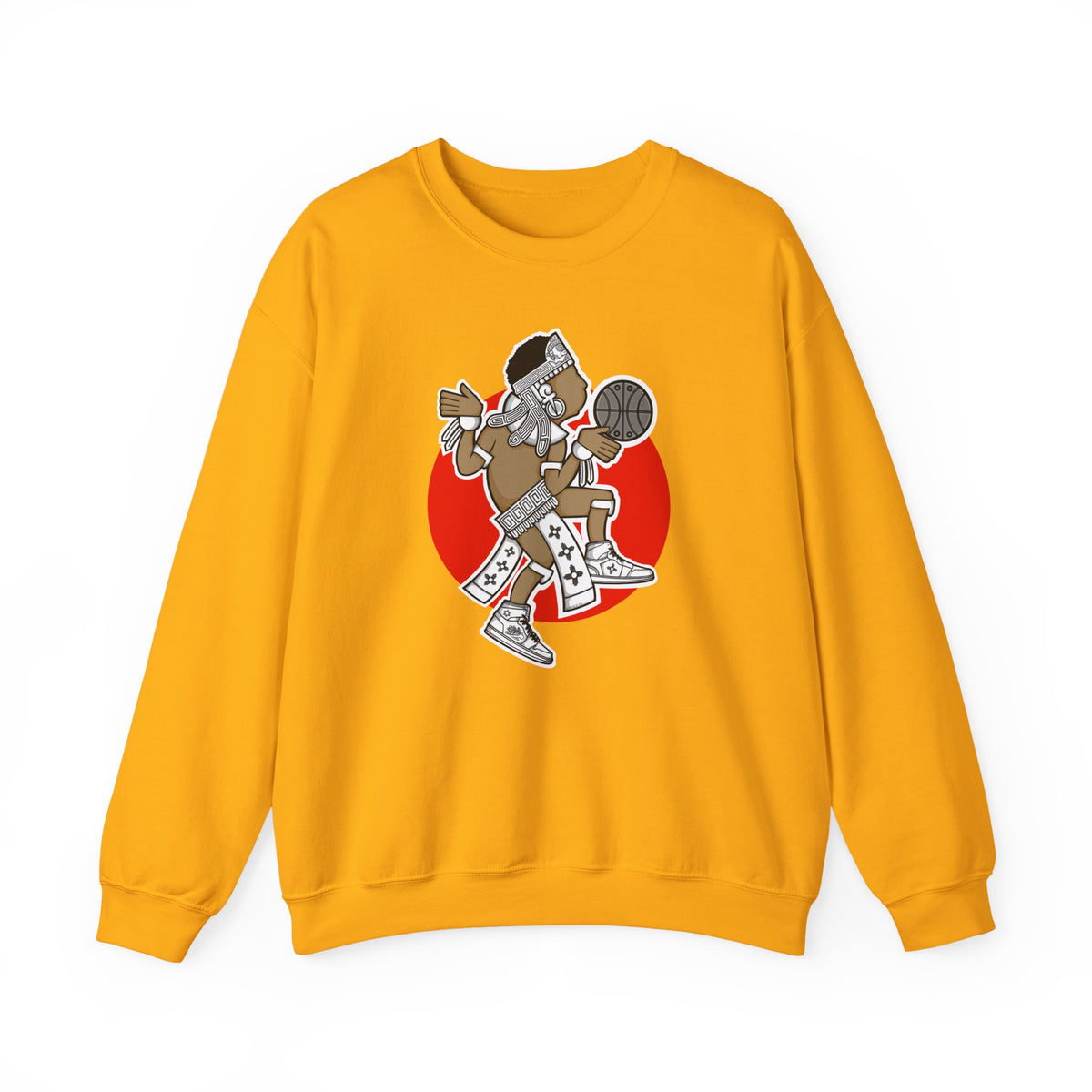 Aztec Hooper (Red) – Original Aztec Wear Basketball Fleece Crewneck Sweatshirt