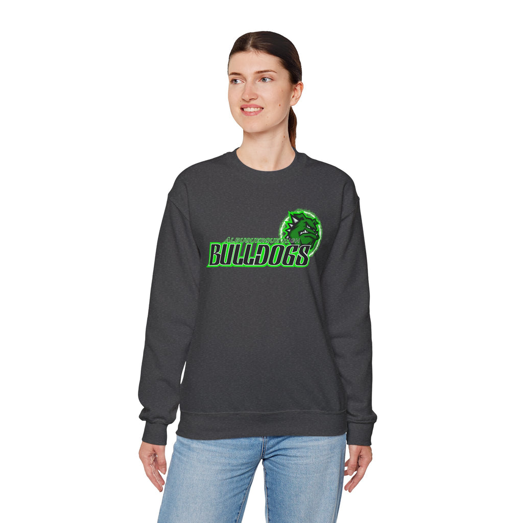 Albuquerque Bulldogs Athletic Mascot Spirit Fleece Crewneck Sweatshirt