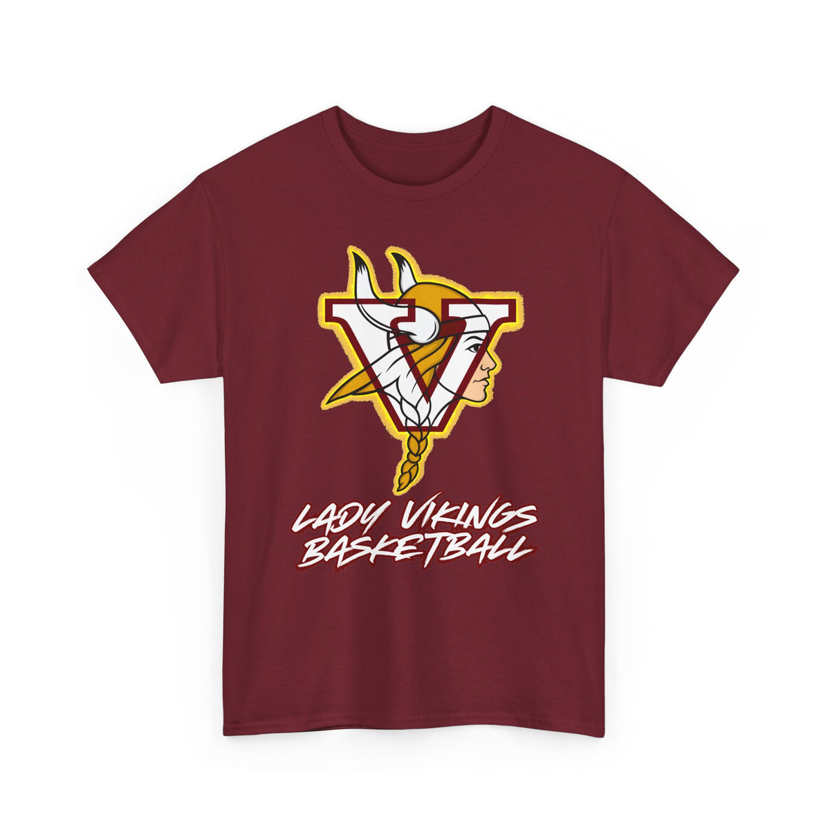 Valley Lady Vikings Basketball Classic Logo Spirit T-Shirt