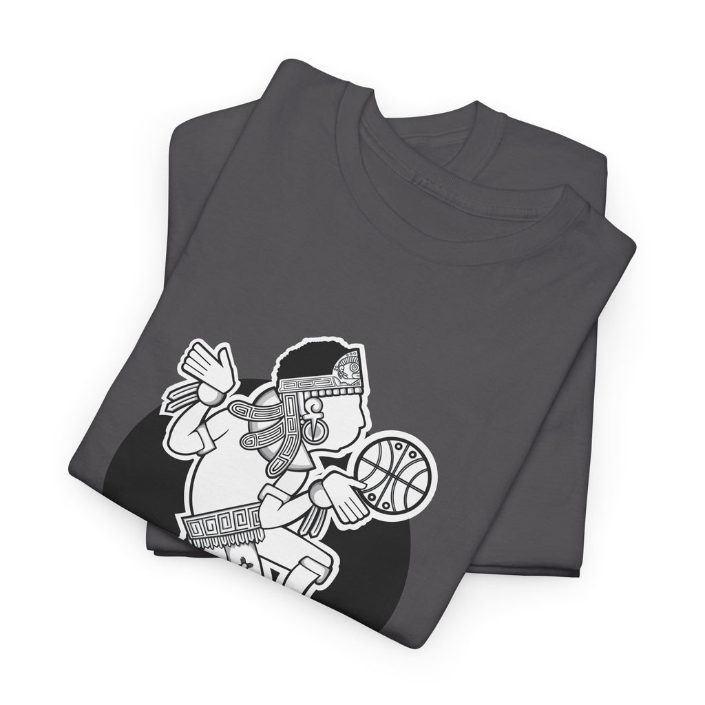 Aztec Hooper (Black & White) – Original Aztec Wear Basketball T-Shirt