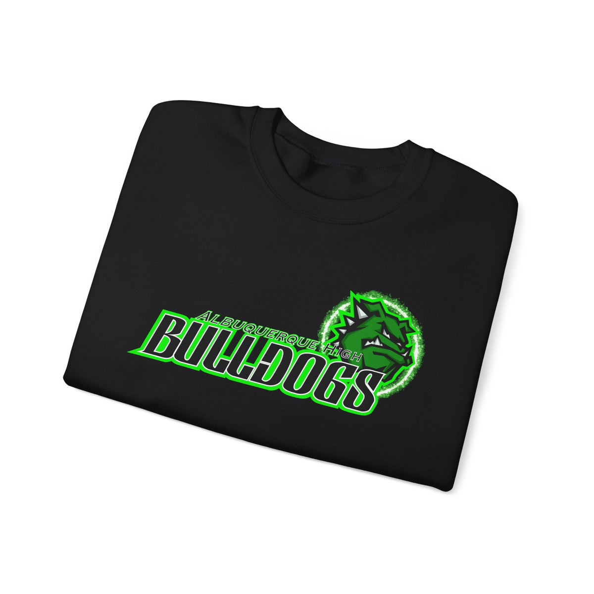 Albuquerque Bulldogs Athletic Mascot Spirit Fleece Crewneck Sweatshirt