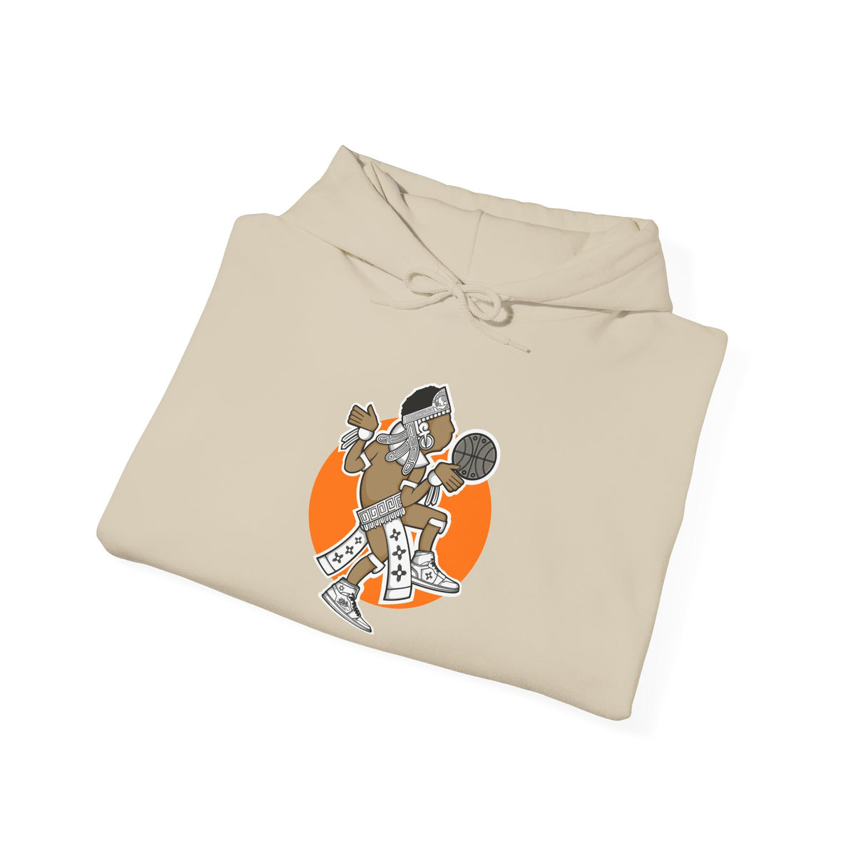 Aztec Hooper (Orange) – Original Aztec Wear Basketball Fleece Hoodie