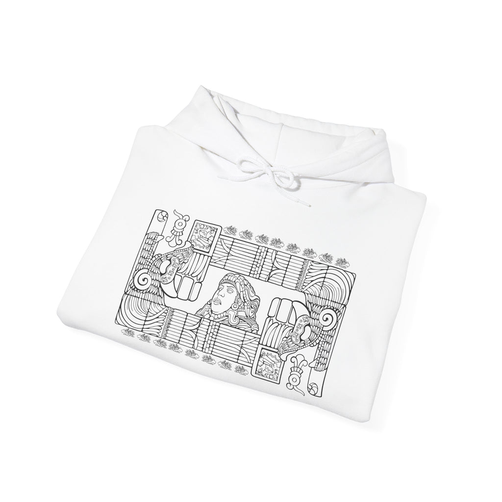 Aztec Wall (Black) – Original Hand-Drawn Aztec Wear Hoodie