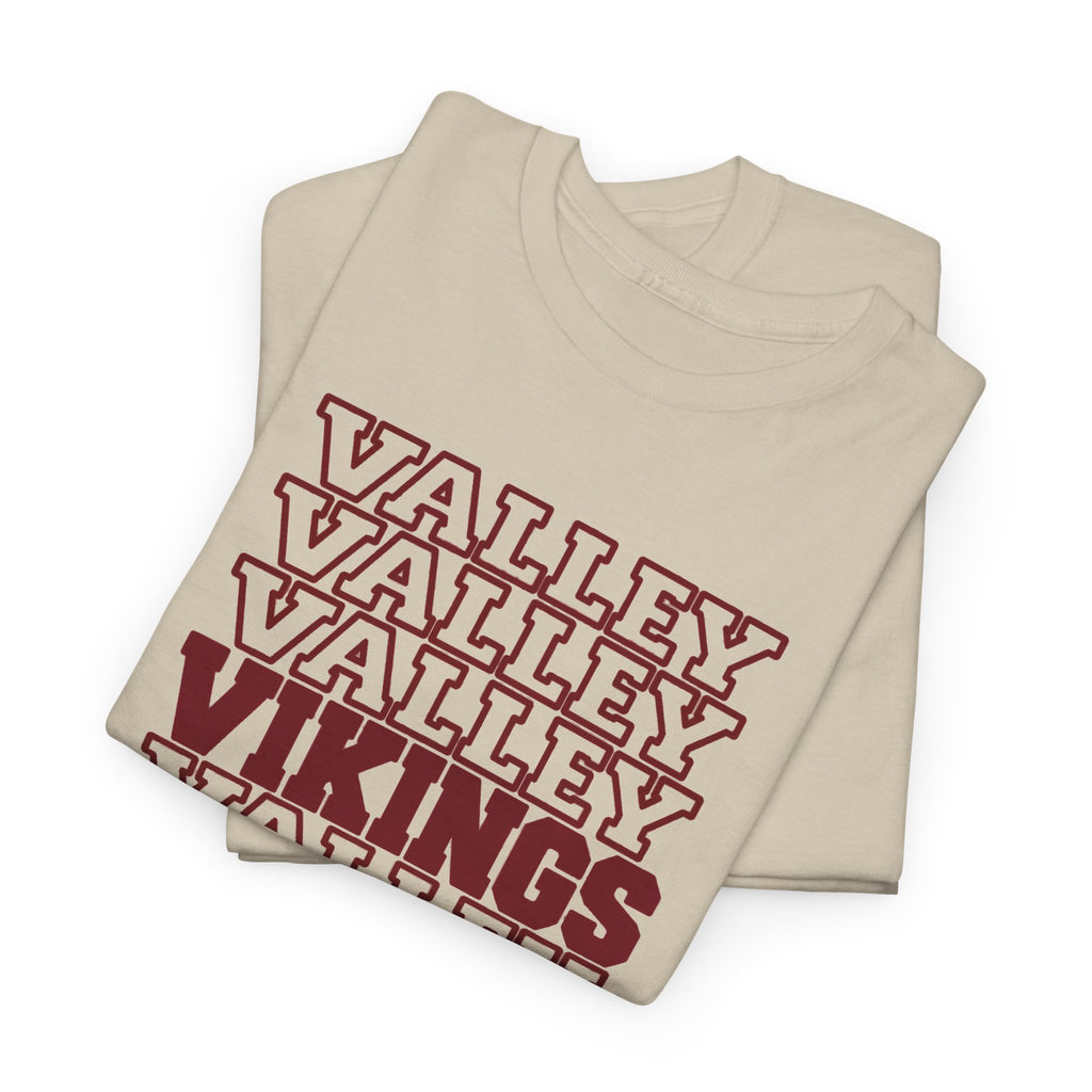 Valley Vikings Repeating Varsity Spirit T-Shirt