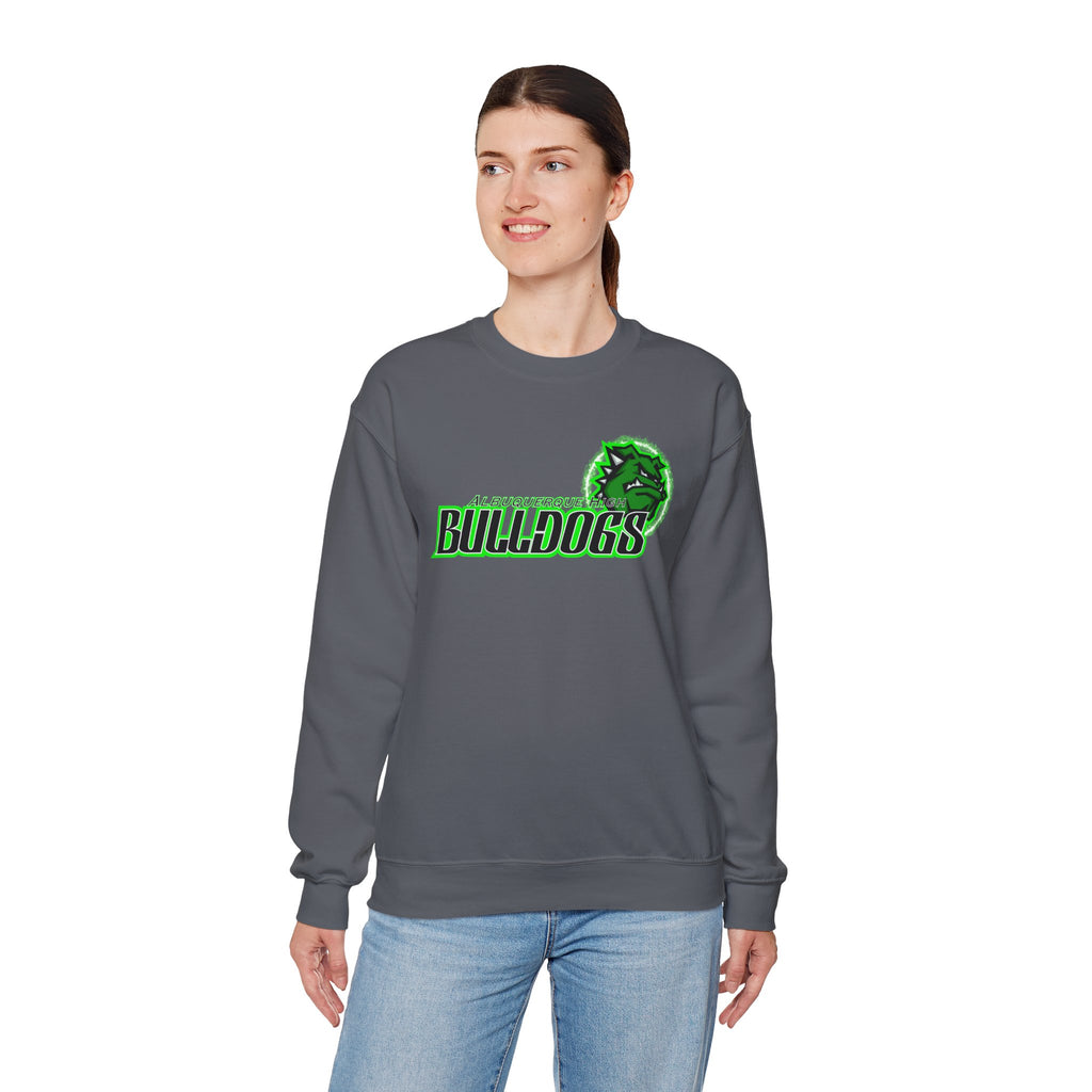 Albuquerque Bulldogs Athletic Mascot Spirit Fleece Crewneck Sweatshirt