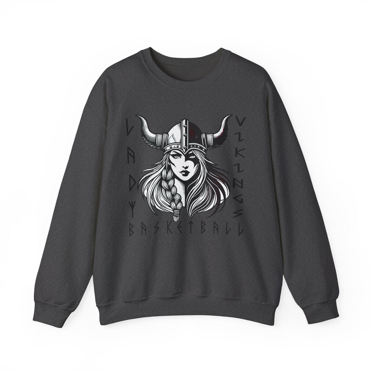 Valley Lady Vikings Basketball Norse Warrior Spirit Fleece Crewneck Sweatshirt