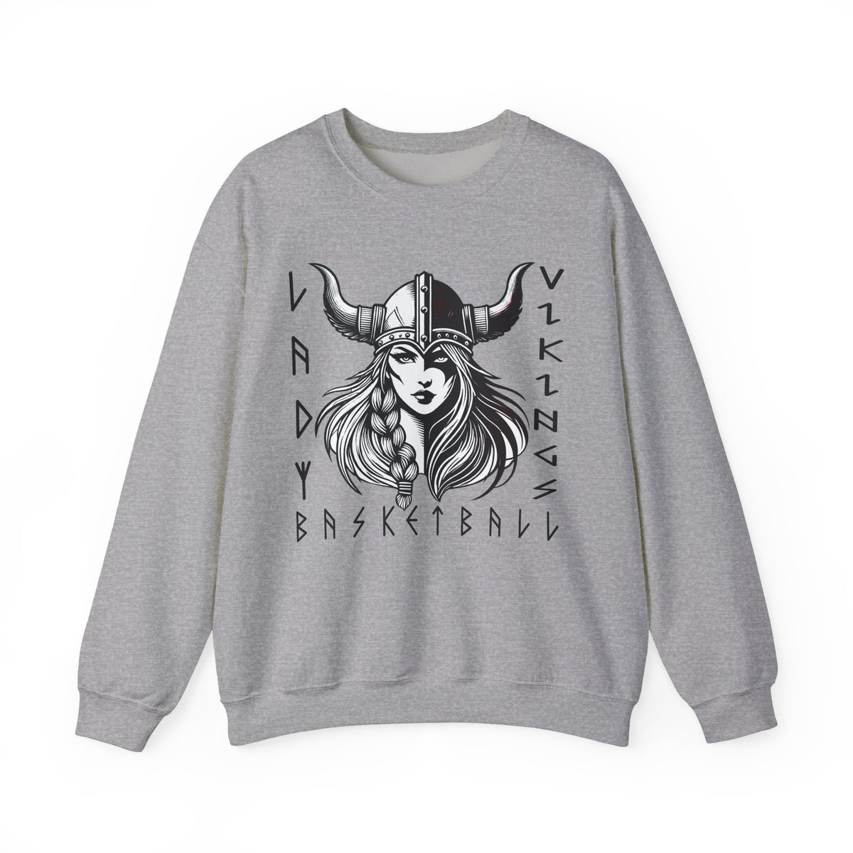Valley Lady Vikings Basketball Norse Warrior Spirit Fleece Crewneck Sweatshirt