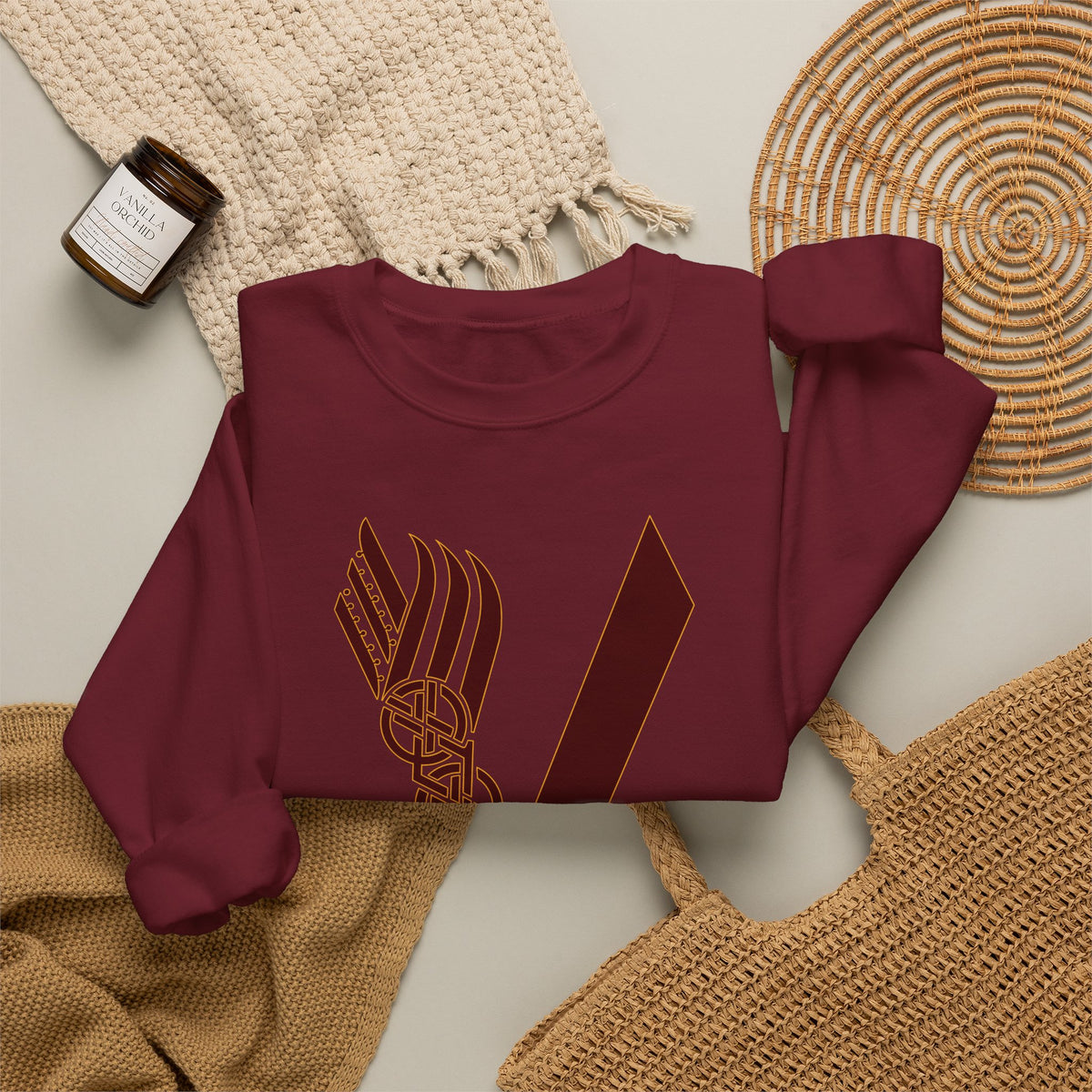 Valley Vikings Norse-Inspired Spirit Fleece Crewneck Sweatshirt