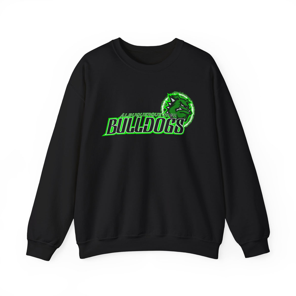 Albuquerque Bulldogs Athletic Mascot Spirit Fleece Crewneck Sweatshirt