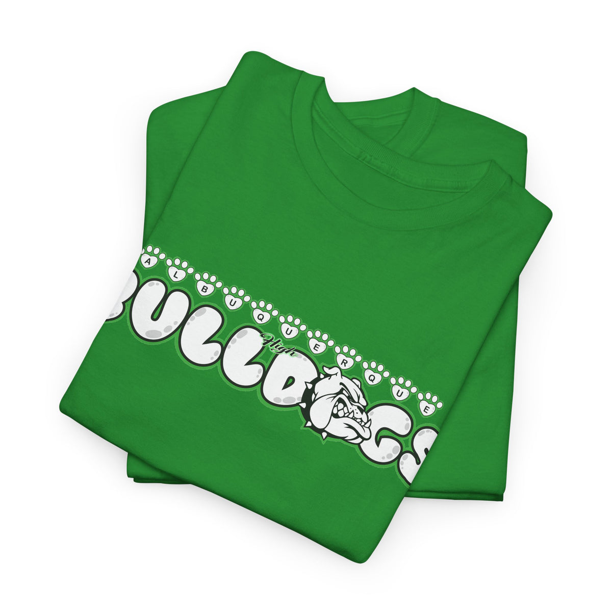 Albuquerque Bulldogs Retro Bubble Letter Spirit T-Shirt