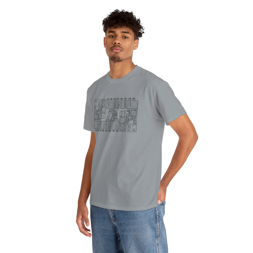Aztec Wall (Black) – Original Hand-Drawn Aztec Wear T-Shirt