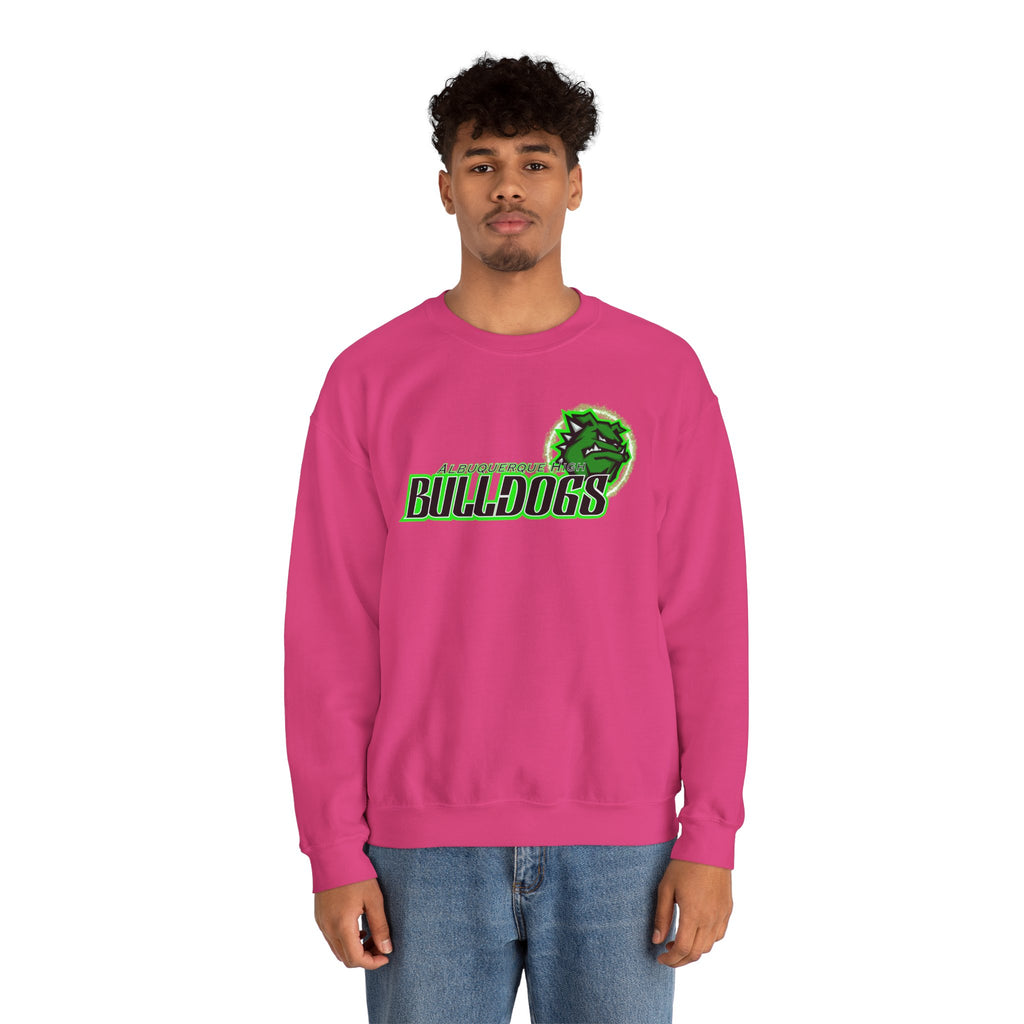 Albuquerque Bulldogs Athletic Mascot Spirit Fleece Crewneck Sweatshirt