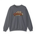 Valley Lady Vikings Soccer Script Spirit Fleece Crewneck Sweatshirt