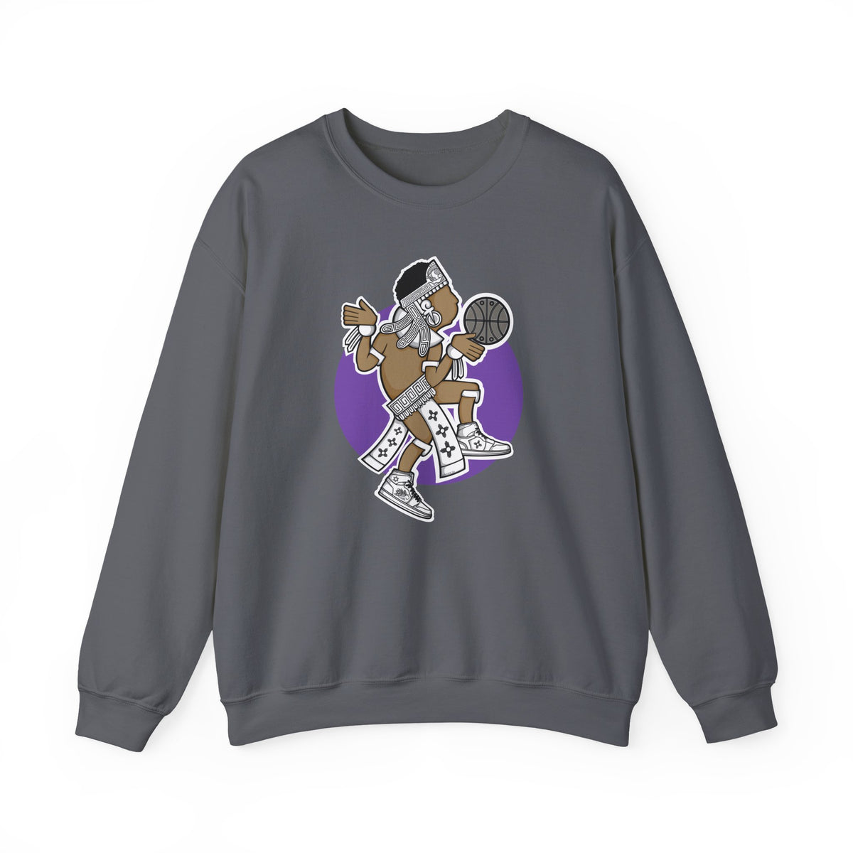 Aztec Hooper (Purple) – Original Aztec Wear Basketball Fleece Crewneck Sweatshirt