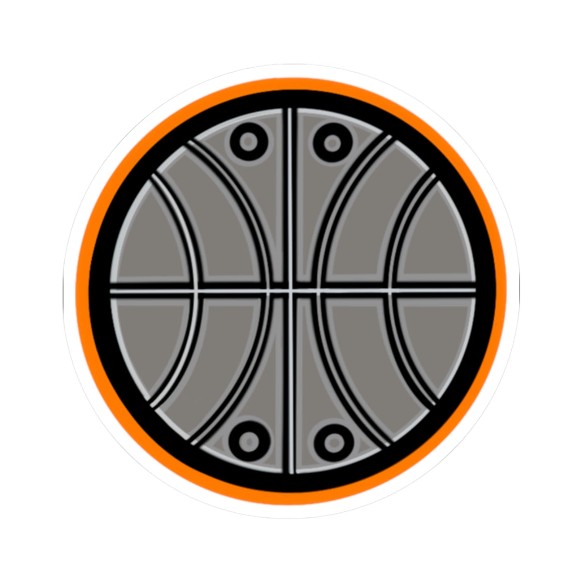 Aztec Basketball (Orange) – Original Aztec Wear Vinyl Kiss-Cut Sticker