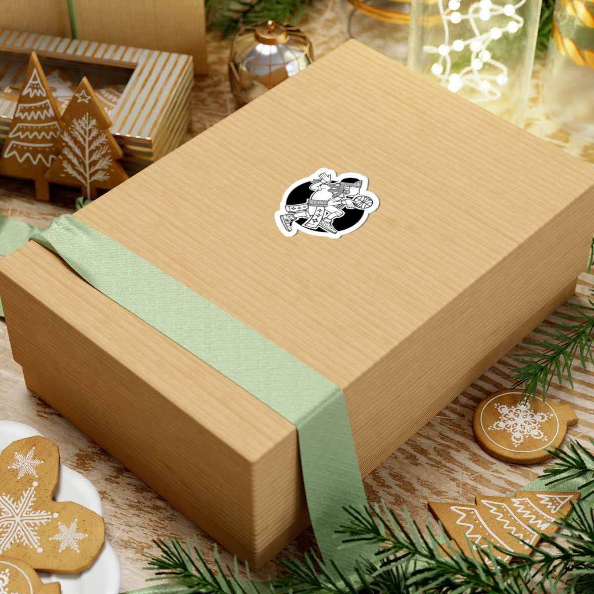 Aztec Hooper (Black & White) – Original Aztec Wear Vinyl Kiss-Cut Sticker